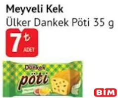ÜLKER DANKEK PÖTİ MEYVELİ KEK 35 G ÜLKER DANKEK PÖTİ MEYVELİ KEK 35 G